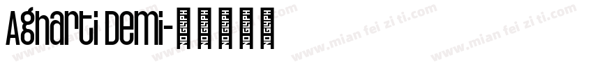 Agharti Demi字体转换